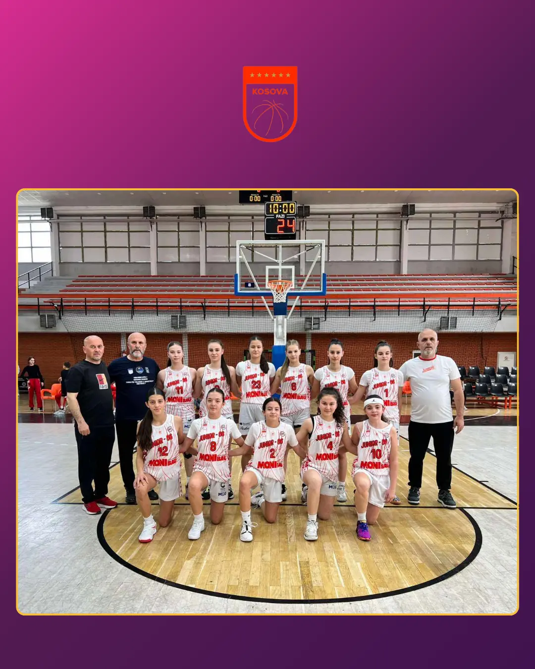 Junior 06 Moni Bau – Fituese e Kupës së Kosovës U16